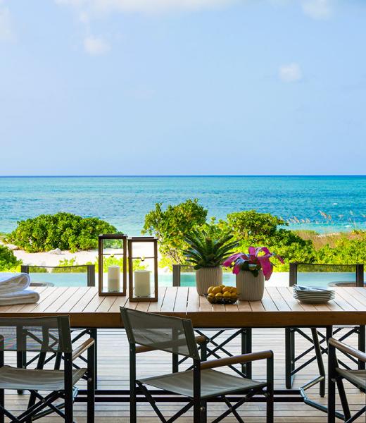 The Residences at Grace Bay Club are some of the most exclusive freestanding private beachfront villas in Providenciales. Situated within a gated enclave approximately a 7-minute drive from the resort on Grace Bay beach, you’ll enjoy abundant space in each of the three Residence villas, which feature 5 bedrooms, 5.5 baths and total indoor/outdoor...