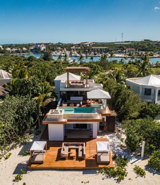 Beach Cake on Smiths Reef  is a newly renovated two bedroom Turks and Caicos luxury villa. The home is designed in an “upside down” style with the living area and the pool on the second floor with stunning views of the ocean.  The first floor is reserved for the bedrooms. There are several places to relax at Beach Cake, some options include the...