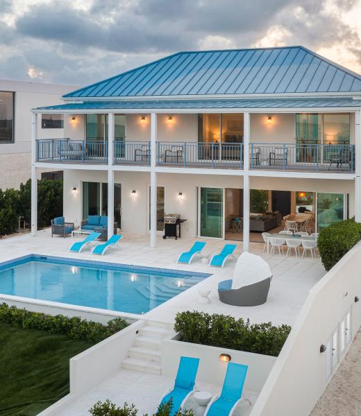 The Hura Sea Villas are two luxury Turks and Caicos rentals located in Long Bay. This rental is comprised of Hura Sea Azure, four bedrooms, and Hura Sea Turquoise, two bedrooms. These Turks and Caicos villas are minimal and boast a light, airy design style. 
The main house, Hura Sea Azure, has two floors. Hura Sea Turquoise is the completely...