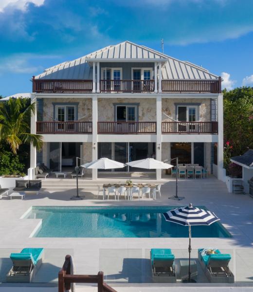 Nestled amongst lush gardens, Vieux Caribe is set on tranquil Taylor Bay with stunning views across Chalk Sound National Park and Caicos Banks. This villa reaps the rewards of all day sun and breathtaking sunsets. This magnificent ocean home invokes a feeling of an era gone by. The delightful architectural design with an exterior of hand cut...